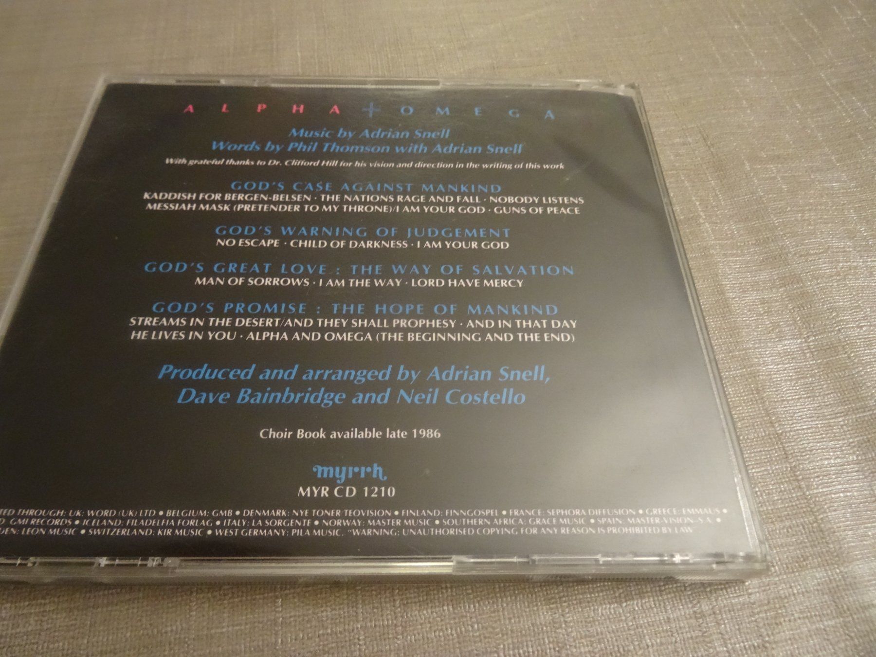 CDs: Adrian Snell - Alpha & Omega CD – Gebraucht aus Olten von Disc-Ausverkauf 1