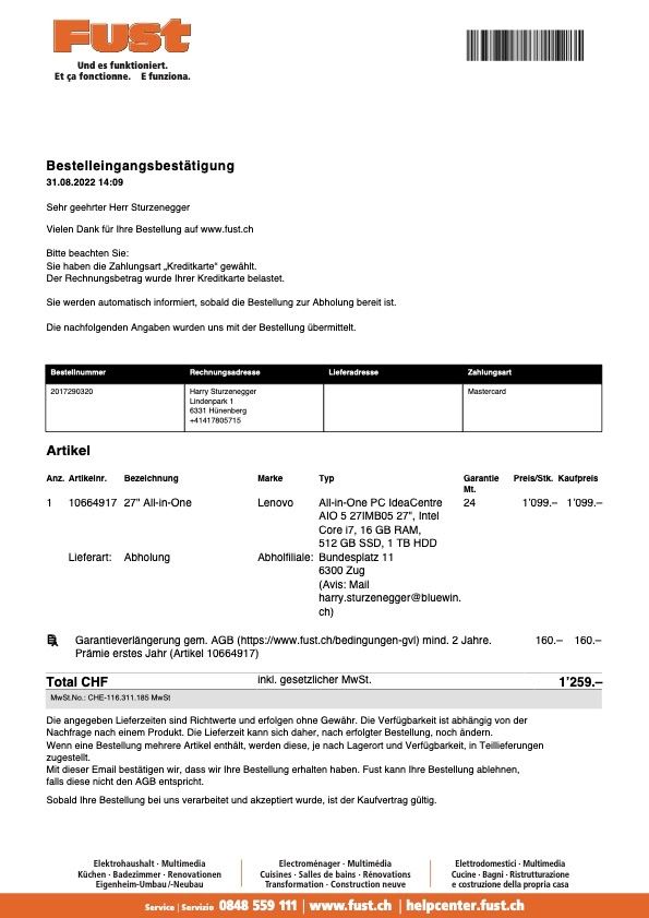 Scrivanie: Bürotisch inkl. Korpus, PC, Drucker, Sessel usw. – Usato da Cham venduto da Saralupi 1