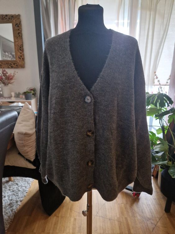 Pull Collection L – Femme, Taille 50/52 (XXL), Couleur Prune, Maille, Neuf Sans étiquette