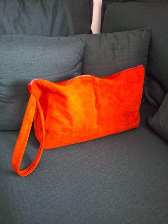 Rotes Tasche aus Leder neu ! 50 cm x 28 cm x 12 cm