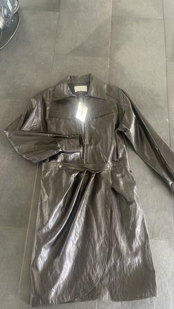 ba&sh Kleid, Lederlook, neu mit Etikett, Gr. 3 38/40
