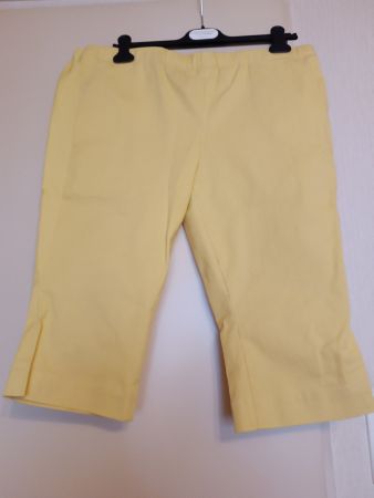 Capri Hose Damen Gelb