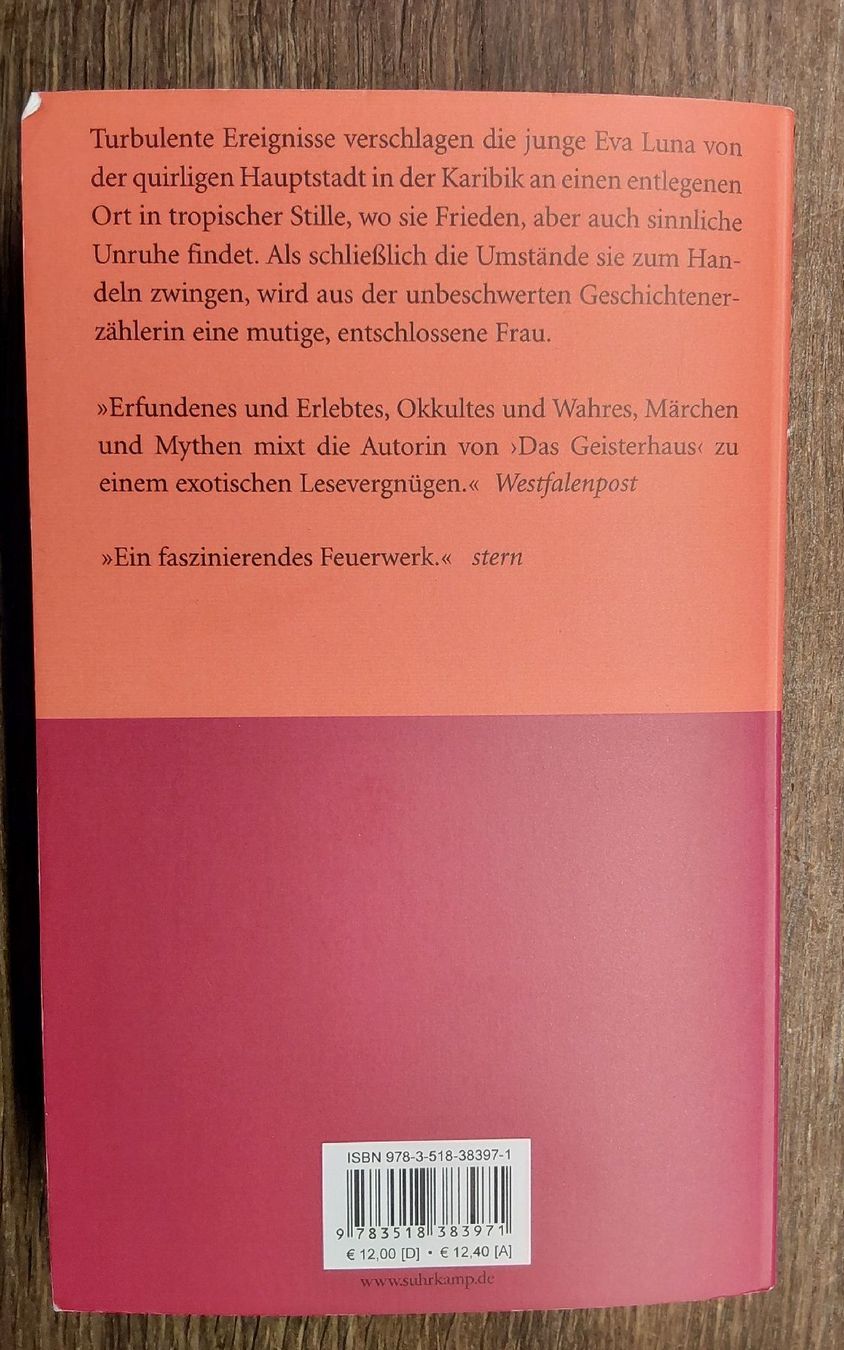Bücher: Taschenbuch Isabel Allende Eva Luna – Gebraucht aus Köniz von scopello12 1