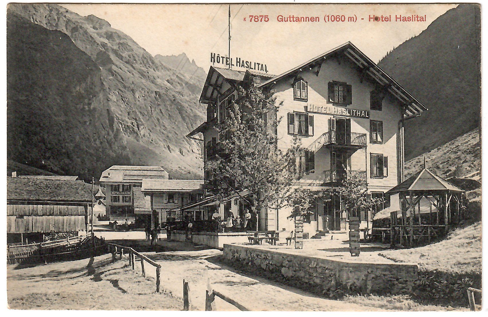 Cartoline postali: Ansichtskarte  Guttannen  -  Hotel Haslital – Usato da Kerns venduto da etma3