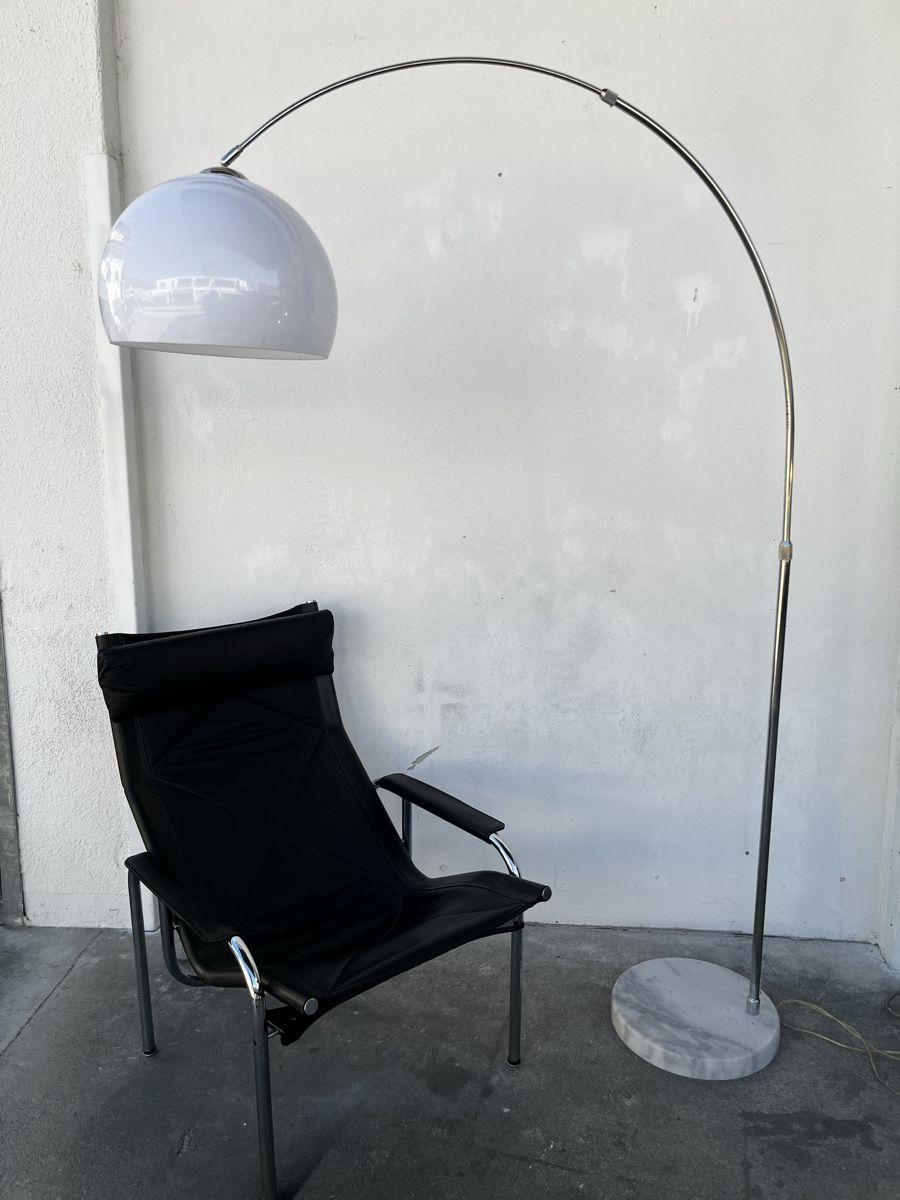 Lampen: Vintage Bogenlampe Marmor Plexiglas – Gebraucht aus Bern von fotolog111