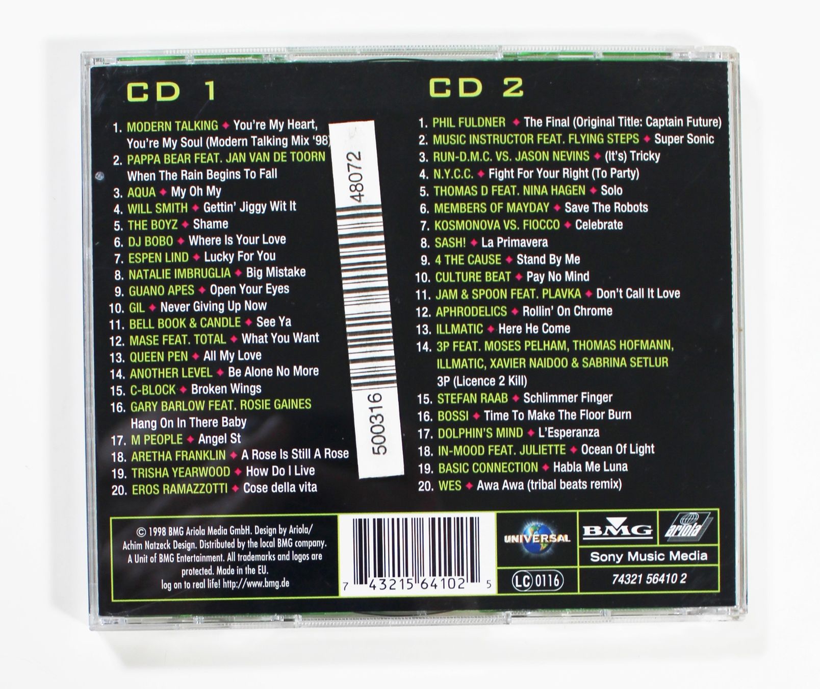 CD: 2CD - JUST THE BEST - 40 CHART TOP HITS 1998 Vol. 2 – Usato da Brüttisellen venduto da Collector-Corner 3