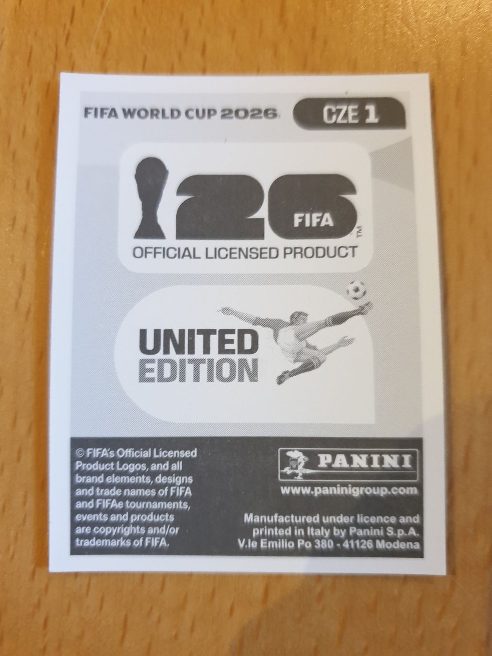 Panini Carte collezionabili: Panini WM 2026 CZE 1 – Nuovo (secondo la descrizione) da Einsiedeln venduto da MGXX 1