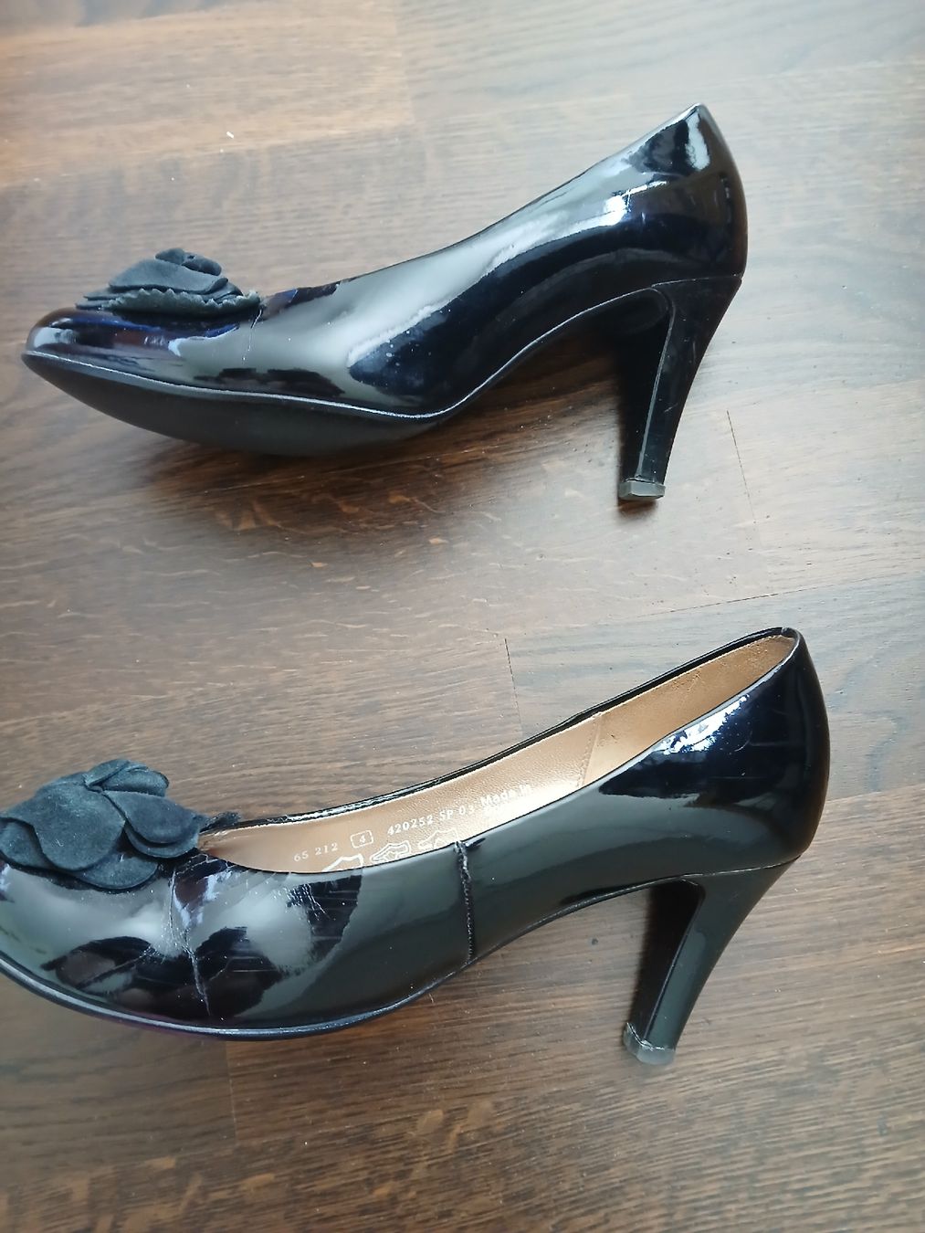 Gabor Scarpe da donna: Gabor Black Heels, Size 4, Rose Detail – Usato da Dübendorf venduto da rol_fm6d 3