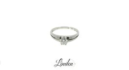Damenring 750 Weissgold Brillant 0.43 ct. WE/SI Gr. 60