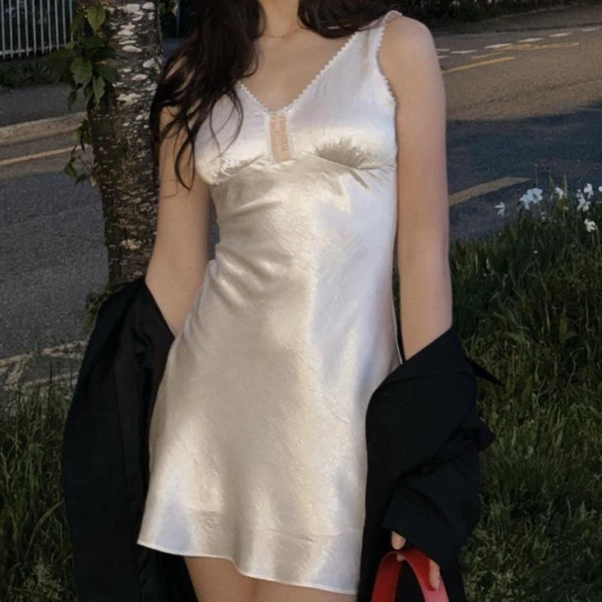 Vestiti: Cream white slip mini dress – Nuovo (secondo la descrizione) da Windisch venduto da sophieyn 2
