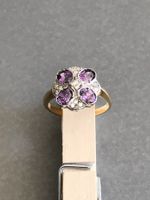 AMETHYST CZ Silber Ring Rg56 & Rg57 EDEL