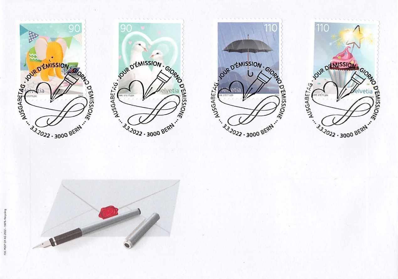 Alle Briefmarken: NEUE Briefmarken FDC BOGEN-Zähnung !!! – Gebraucht aus Winterthur von SchatzchischtliWinti
