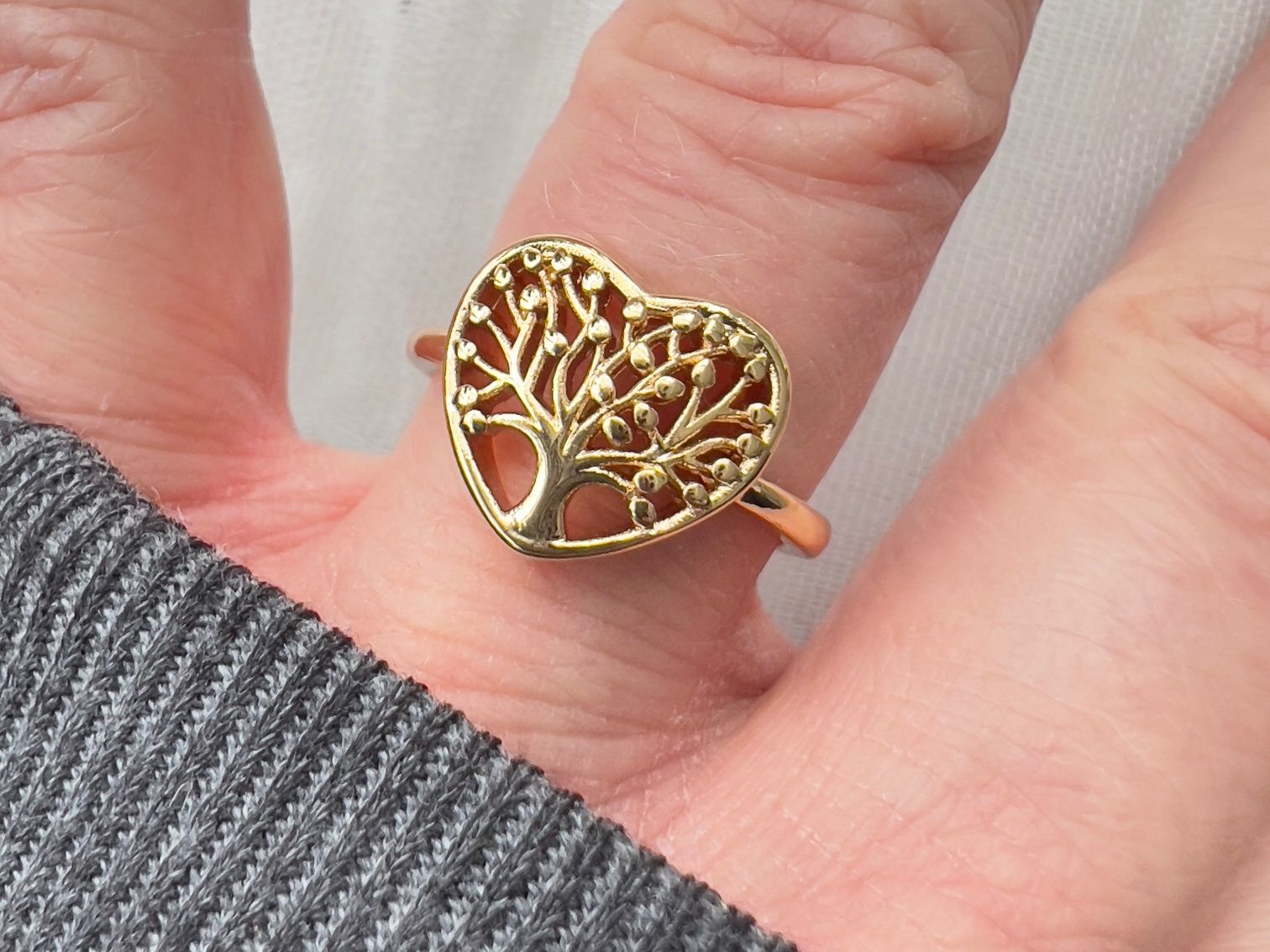 Anelli: Bague coeur arbre de vie – Nuovo (secondo la descrizione) da Pully venduto da sunaddict
