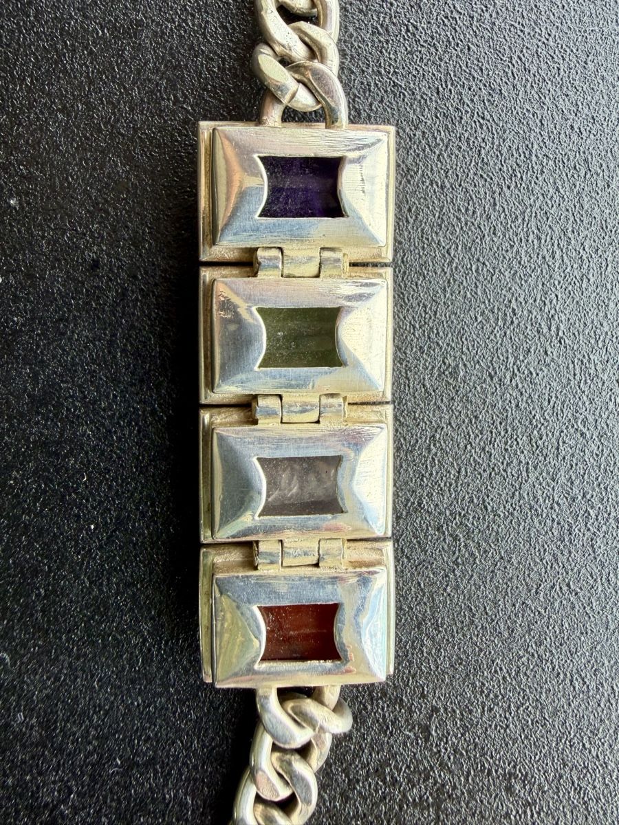 Bracciali & Braccialetti: Armband Silber mit Halbedelsteinen – Usato da Biel/Bienne venduto da karin.fleischer 2