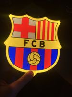 Lightbox lampe led Fc Barcelone FCB