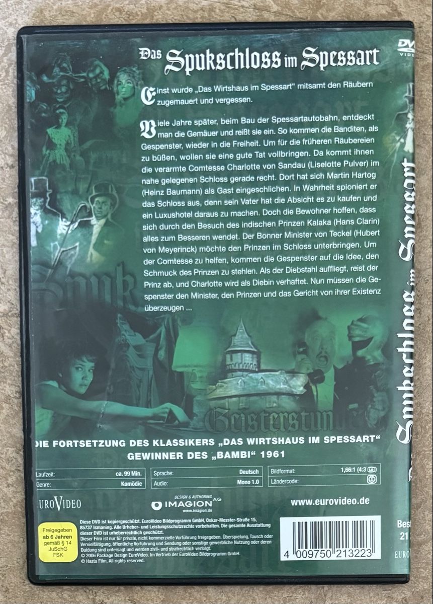 Alle DVDs: DAS SPUKSCHLOSS IM SPESSART  – Neu (gemäss Beschreibung) aus Dietikon von AndreaSch01 1
