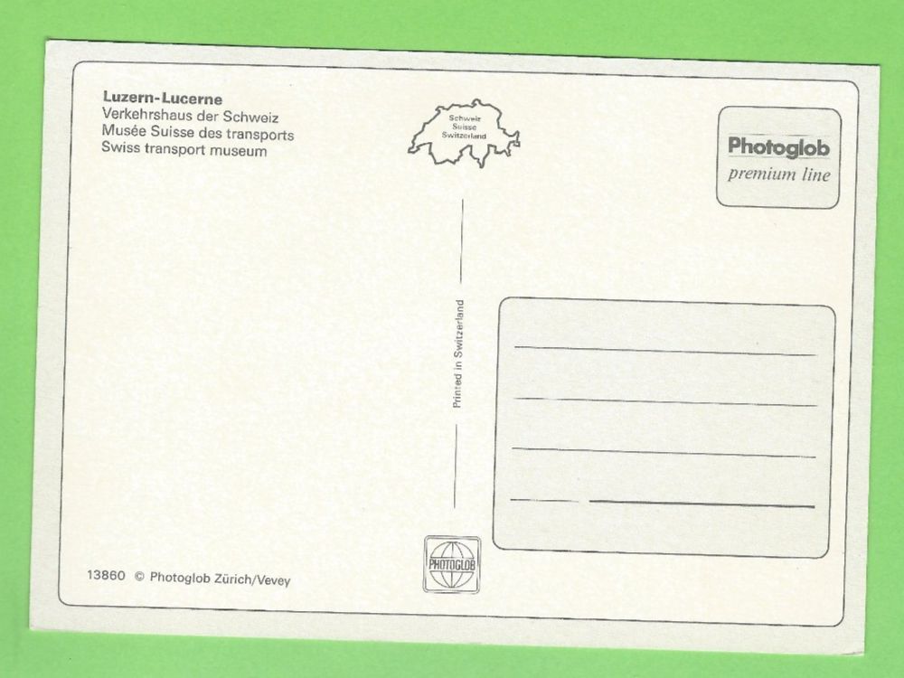 Cartoline postali: Verkehrshaus Luzern – Usato da Zürich venduto da t24_de 1