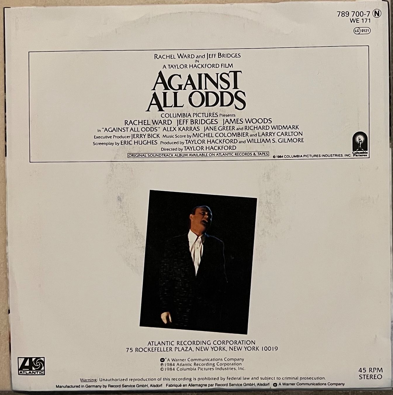 Dischi in vinile: PHIL COLLINS - AGAINST ALL ODDS – Usato da Bussigny venduto da vinyl-pas-cher 1