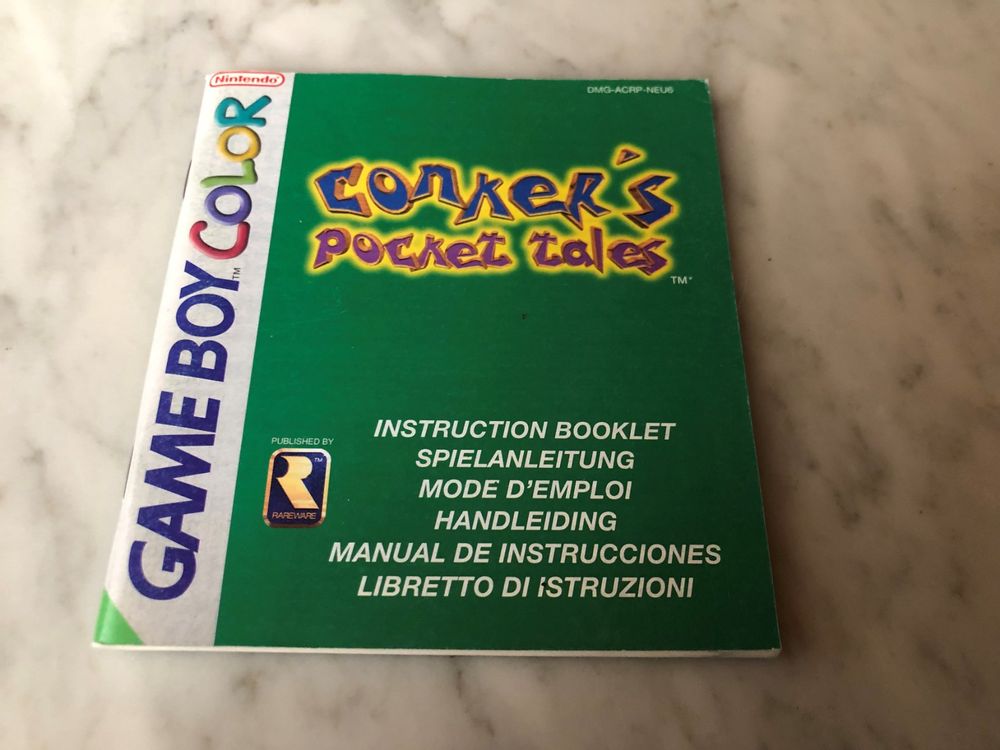 ANLEITUNG FÜR CONKERS POCKET TALES GAME BOY COLOR (Gebraucht) in für ...