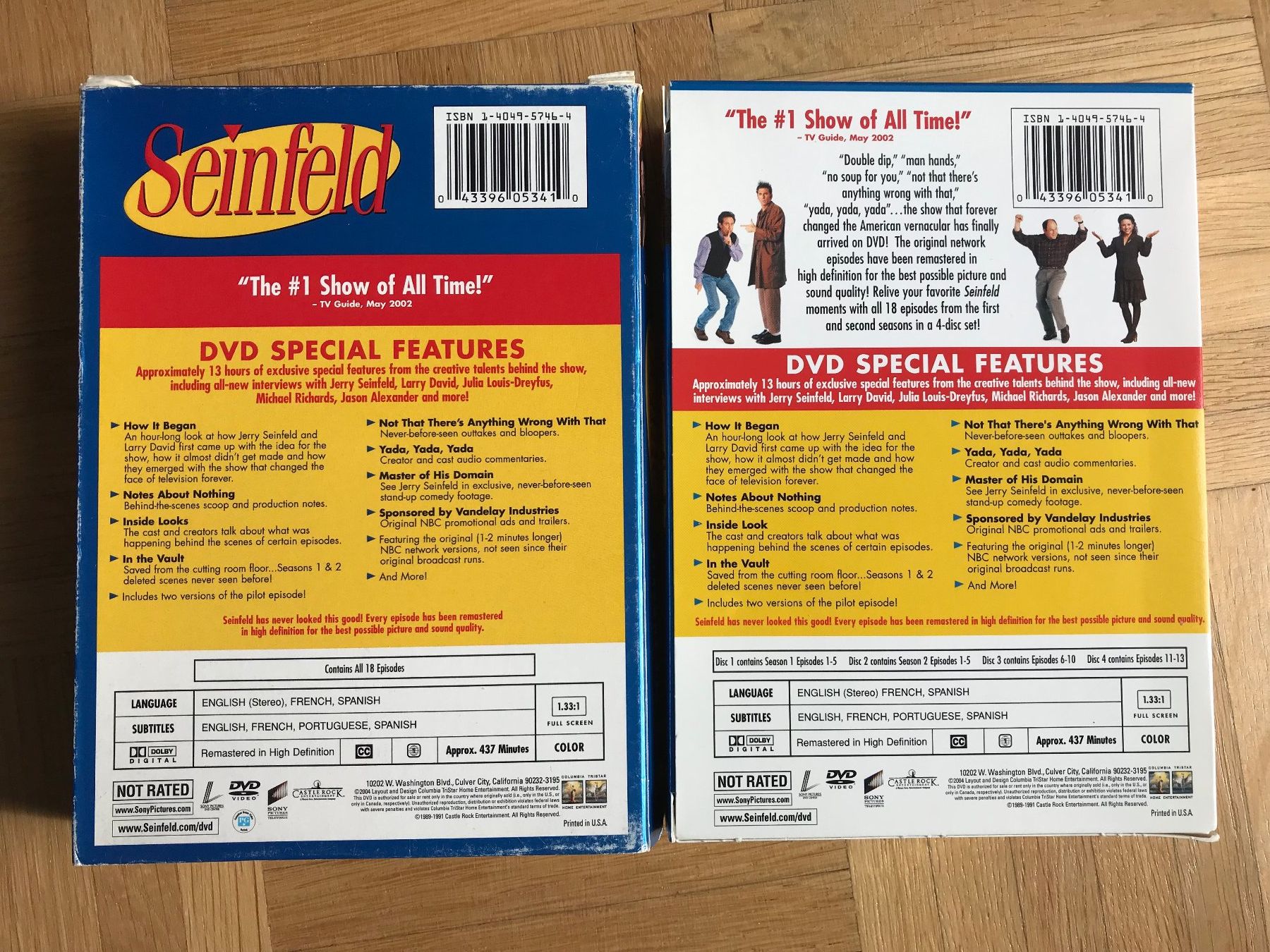 Tutti i DVDs: Seinfeld - Seasons 1 & 2 - DVD – Usato da Zürich venduto da Malcom 3