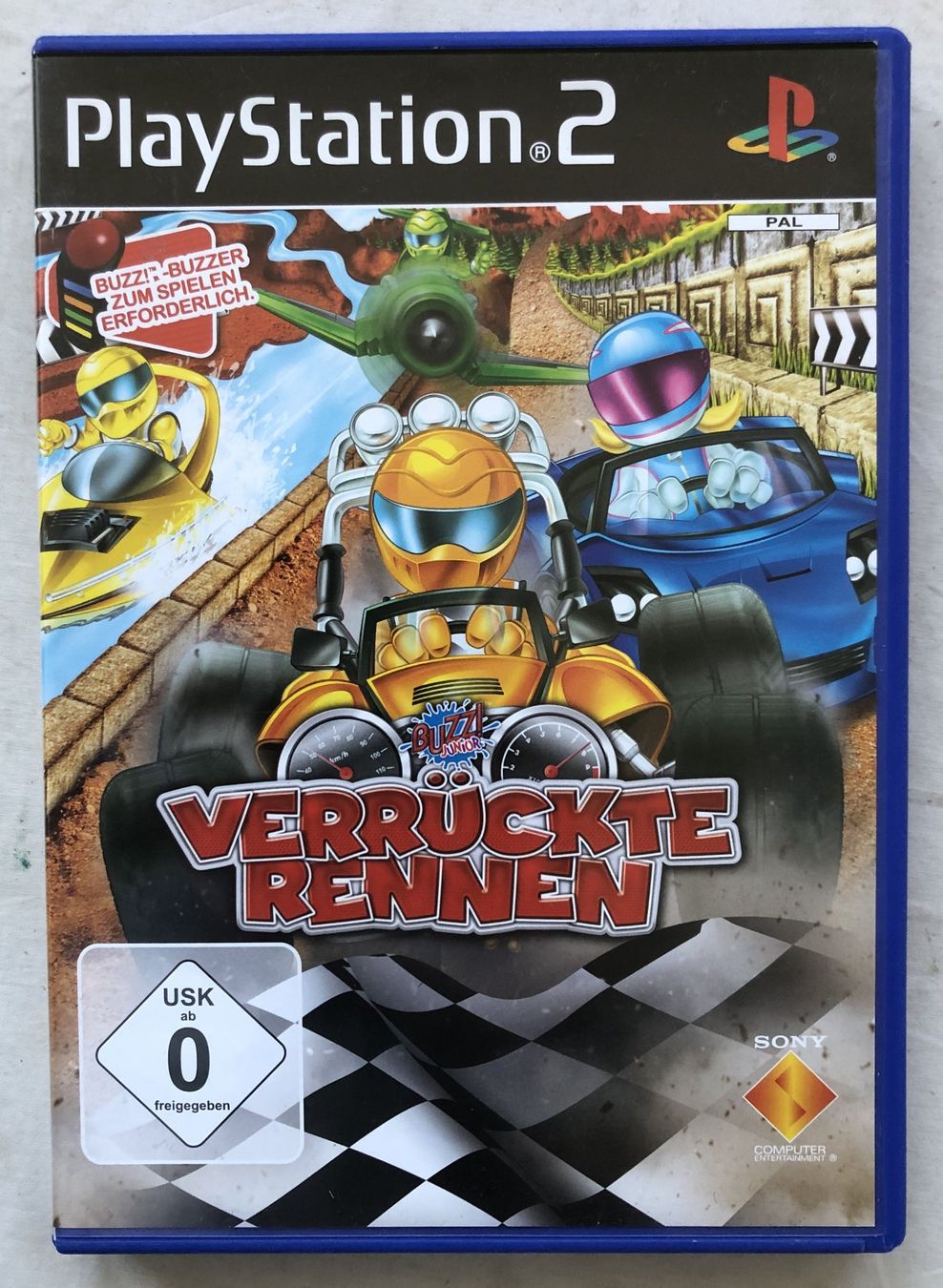 Spiele: PS2 - BUZZ Junior: Verrückte Rennen – Gebraucht aus Schaffhausen von durruti