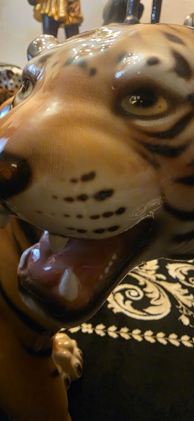 Sculture & Statue: Grosse Vintage Tiger Statue, Keramik – Usato da Kaufdorf venduto da Nati-Nati 9