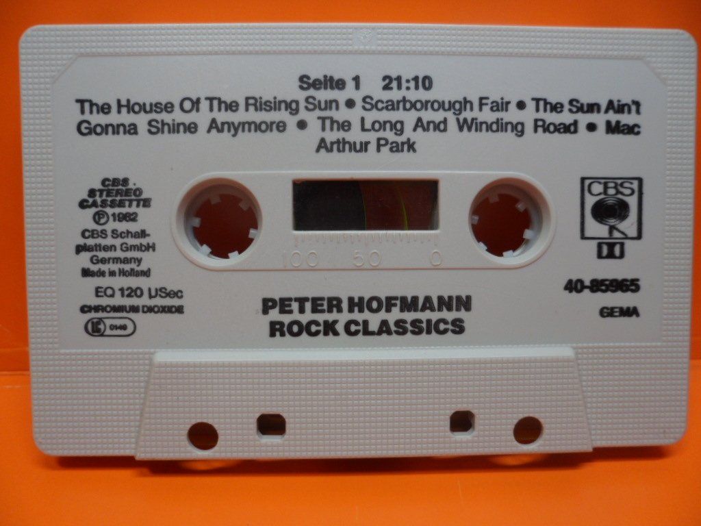 Musicassette: ROCK  CLASSIK   PETER  HOFMANN – Usato da Langnau i. E. venduto da gf2_29jt 3