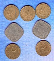 Pakistan coins 7 stück