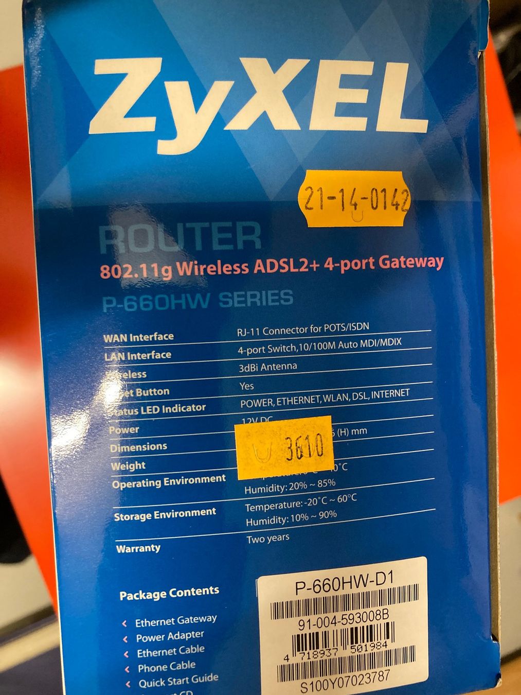 Zyxel Modem & Router: Zyxel ADSL Router Analog – Nuovo e nell'imballaggio originale da Wetzikon ZH venduto da Herbi_58 1