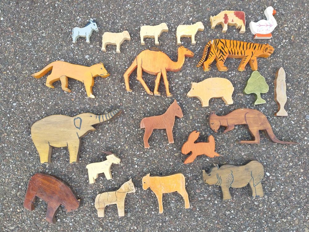 40-teiliges Bastelset Für Kinder | Holzanhänger Zum Bemalen Mit Aquarellstiften & Aufklebern