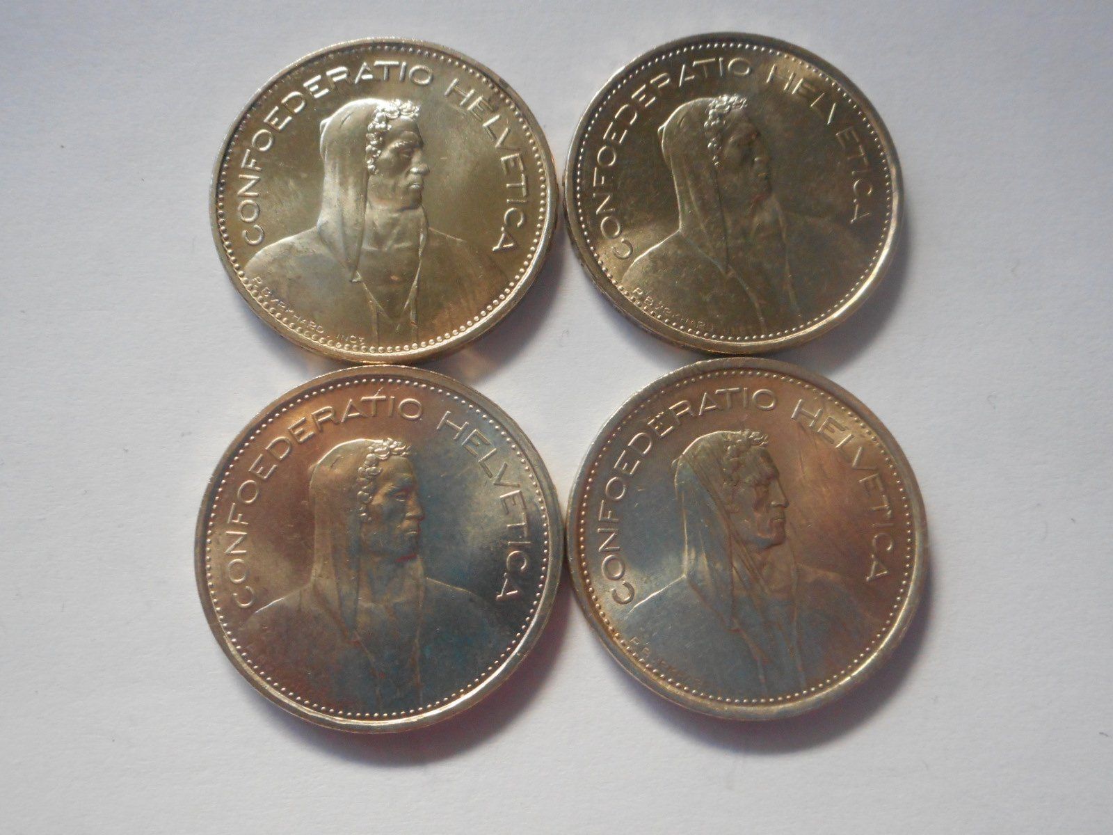Alle Münzen: 4 x 5 Fr. silber 1965/66/67/69 – Neu (gemäss Beschreibung) aus Kriegstetten von pizlad2010 2