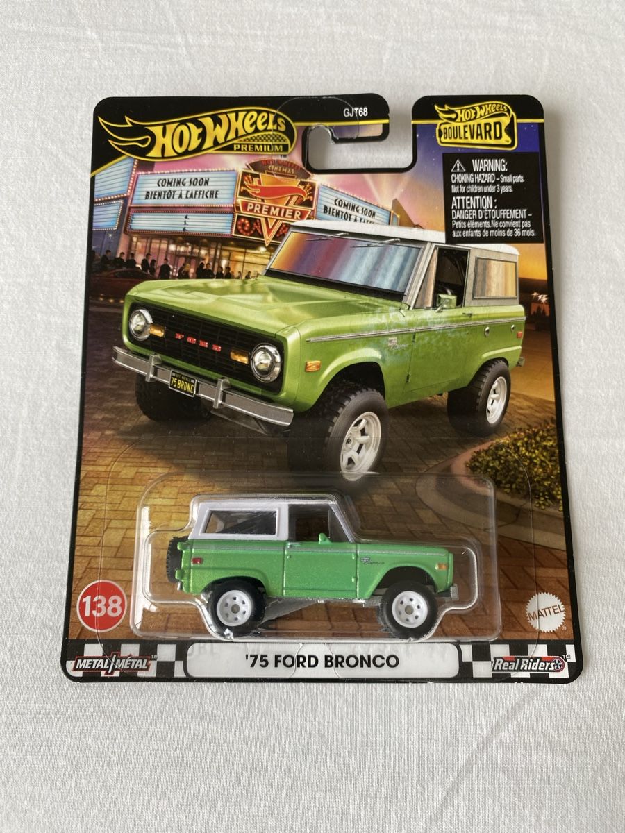 Hot Wheels Modellini d'auto: '75 Ford Bronco Hot Wheels Premium – Nuovo (secondo la descrizione) da Oberembrach venduto da theZaz