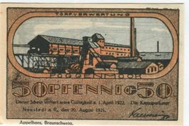 Notgeld "50 Pfennig. Neustadt am Rübenberge 1921"