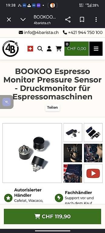 Accessori da laboratorio: Bookoo Mini Waage mit Druck Sensor wie Neu – Nuovo (secondo la descrizione) da Zuchwil venduto da Brechi0 3