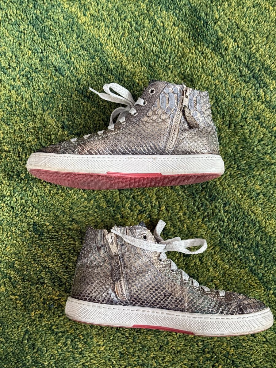 Herrenschuhe: KARDINALE high top Sneakers 36-37 Silver Python Skin NP490Fr – Gebraucht aus Zürich von Allwelcome 3