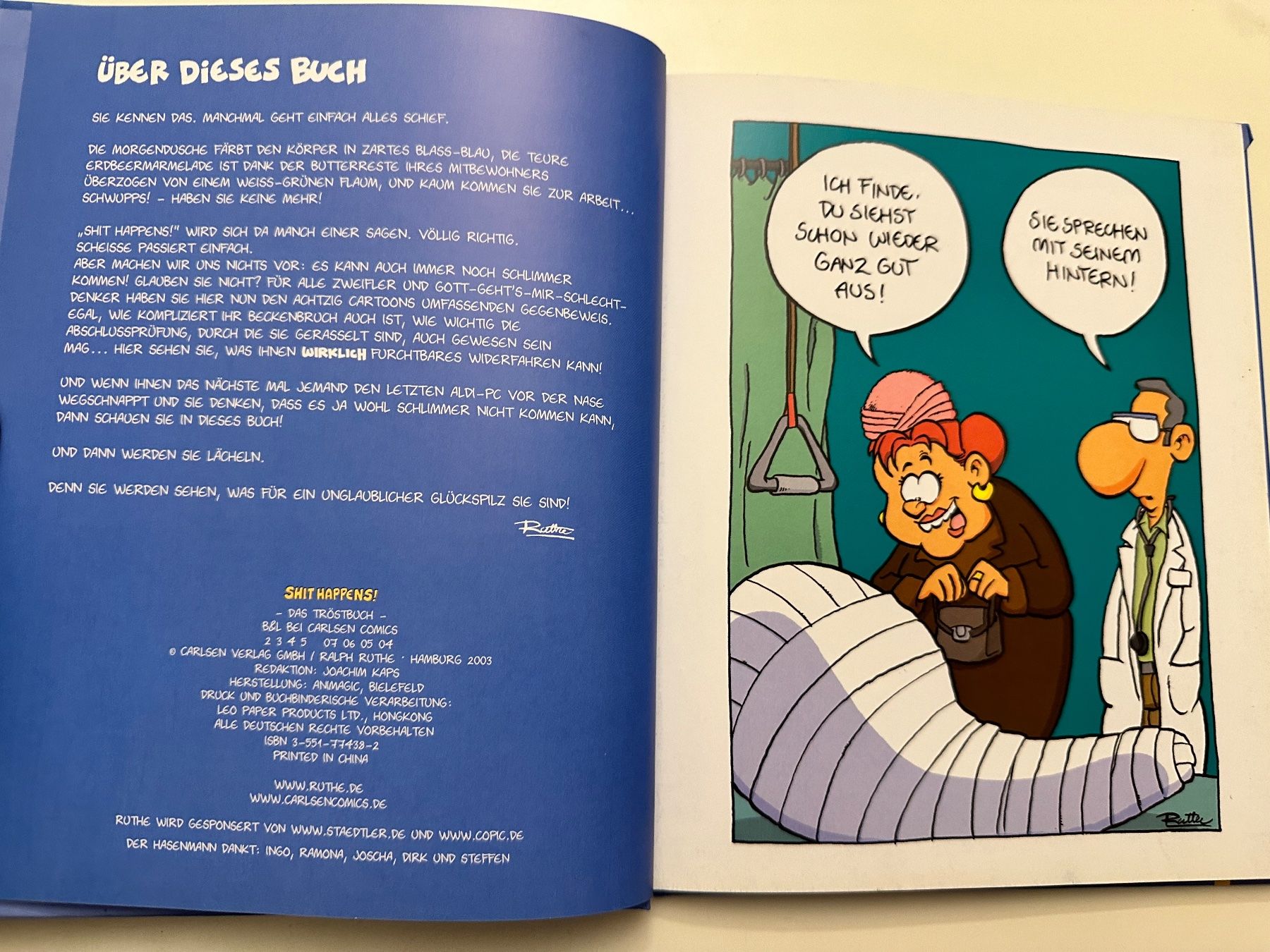 Comics: SHIT HAPPENS! - DAS TRÖSTBUCH - RALF RUTHE – Gebraucht aus Münsingen von Ganjam 3