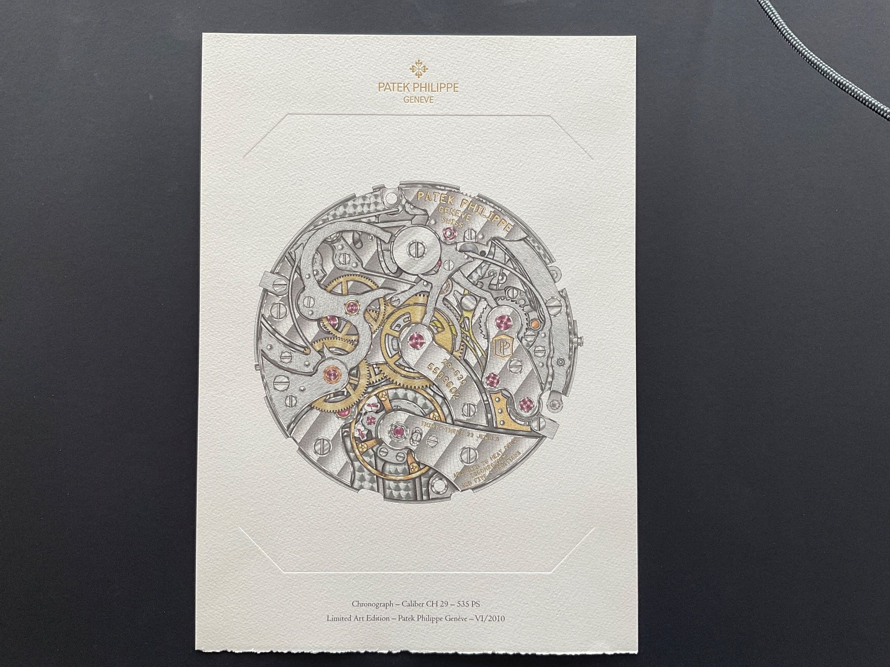 Grafiken & Lithographien: Patek Philippe Lithographie – Neu (gemäss Beschreibung) aus Brugg AG von Roby61