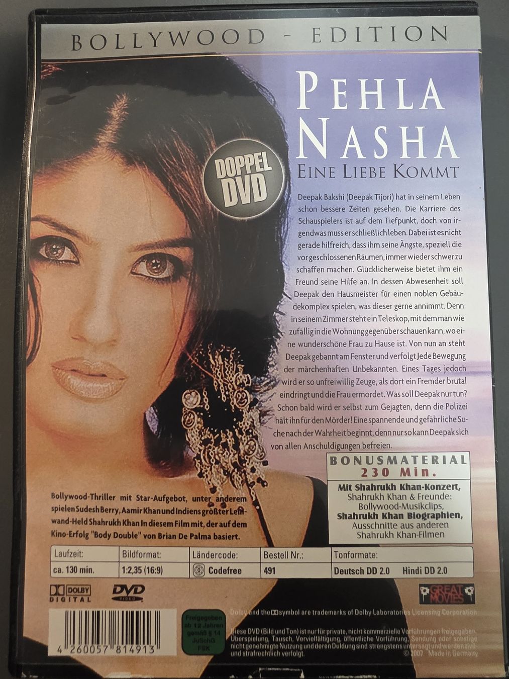 Tutti i DVDs: Bollywood Edition Pehla Nasha Doppel DVD – Usato da Zürich venduto da P-editon 1