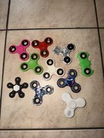 Fidget Spinner Set 10 Stück verschiedene Farben gebraucht