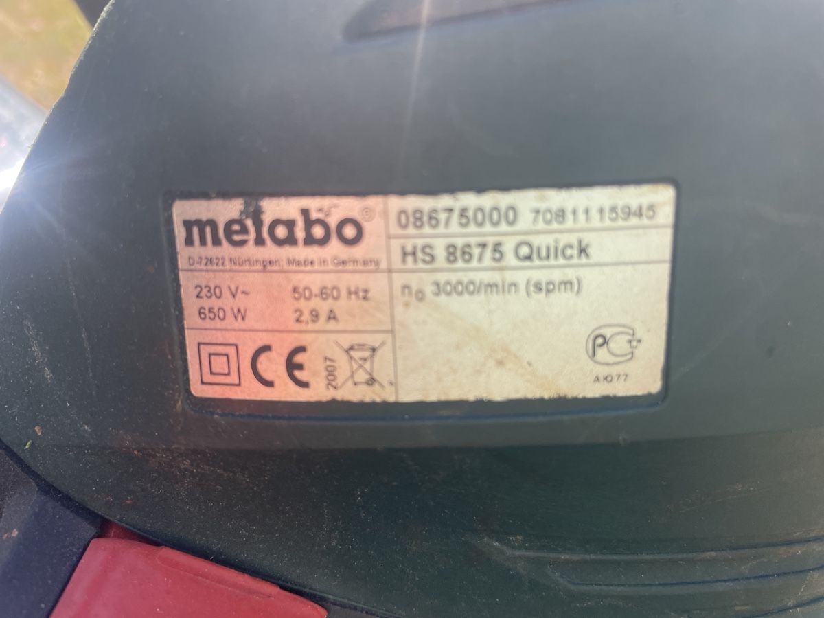 Metabo Alle Werkzeuge: Heckenschere Metabo HS 8675 Quick gebraucht, defekt – Defekt aus Effingen von dinuspichi 6