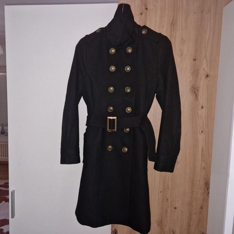 Cappotto Invernale Donna Tigha, Modello Trapuntato Nero, Taglia S, Con Cappuccio E Idrorepellente