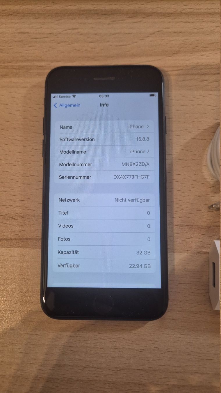 Apple Telefoni cellulari / Smartphones: iPhone 7 32GB Space Gray 3027 Akku 87% – Usato da Münchenbuchsee venduto da MV_Solutions 2