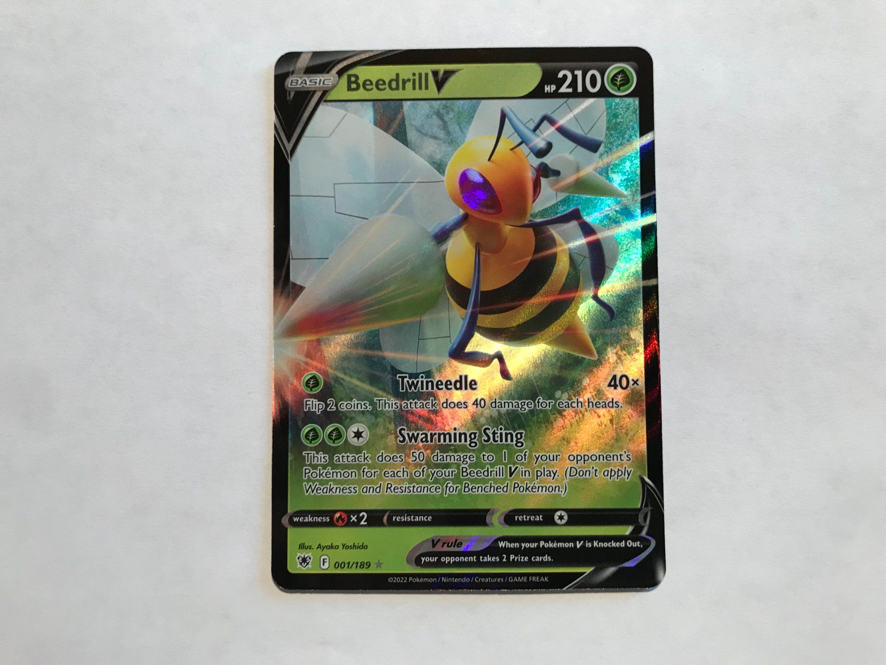Pokémon Carte collezionabili: Beedrill V Astral Radiance EN – Nuovo (secondo la descrizione) da Hagendorn venduto da Pokecollectorch 1