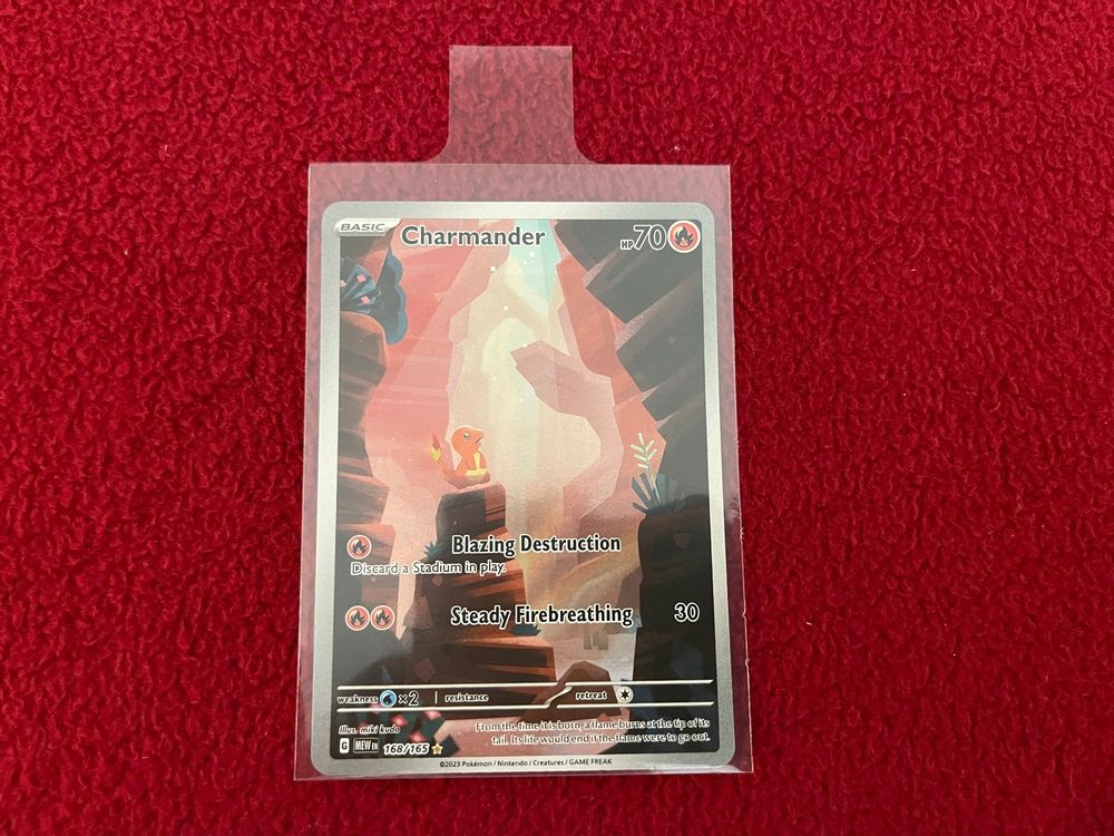 Pokémon 151 - Charmander - SR Alt Art - 168/165 (Neu (gemäss ...
