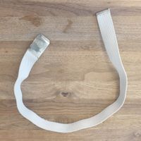 Flechtgürtel weiss mit Klemm-Schnalle Länge 75cm