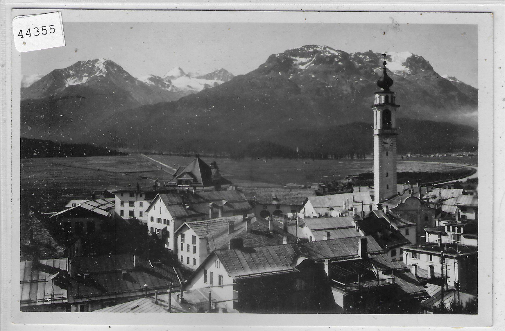 Cartoline postali: Samaden - Dorfpartie mit Kirche – Usato da Ettingen venduto da Kartenplanet