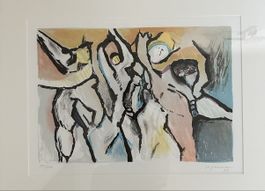 Jürg Wylenmann Grafik 1989 signiert 111/260 gerahmt