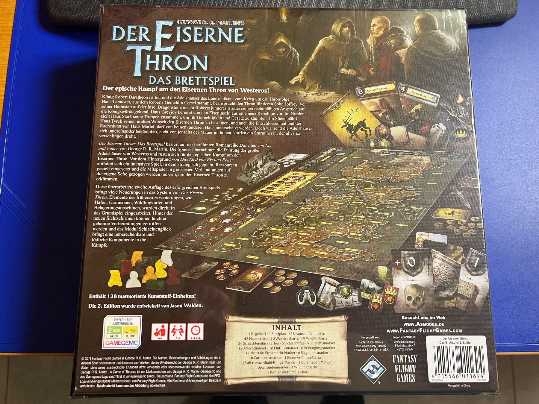 Giochi: Der eiserne Thron - Das Brettspiel (2. Edition), neu – Nuovo (secondo la descrizione) da Nebikon venduto da Philippe_etter 1