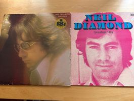 2 Schallplatten Neil Diamond Serenade Greatest Hits LPs