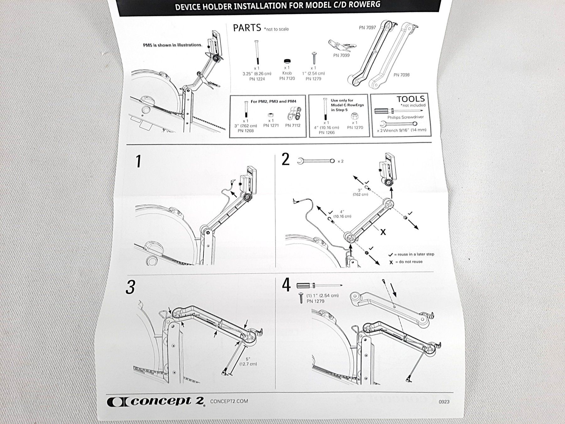 Gommoni, kayak & canoe: CONCEPT2 Rudergerät für PM5 – Nuovo (secondo la descrizione) da Beinwil am See venduto da Restwert_Beinwil 1